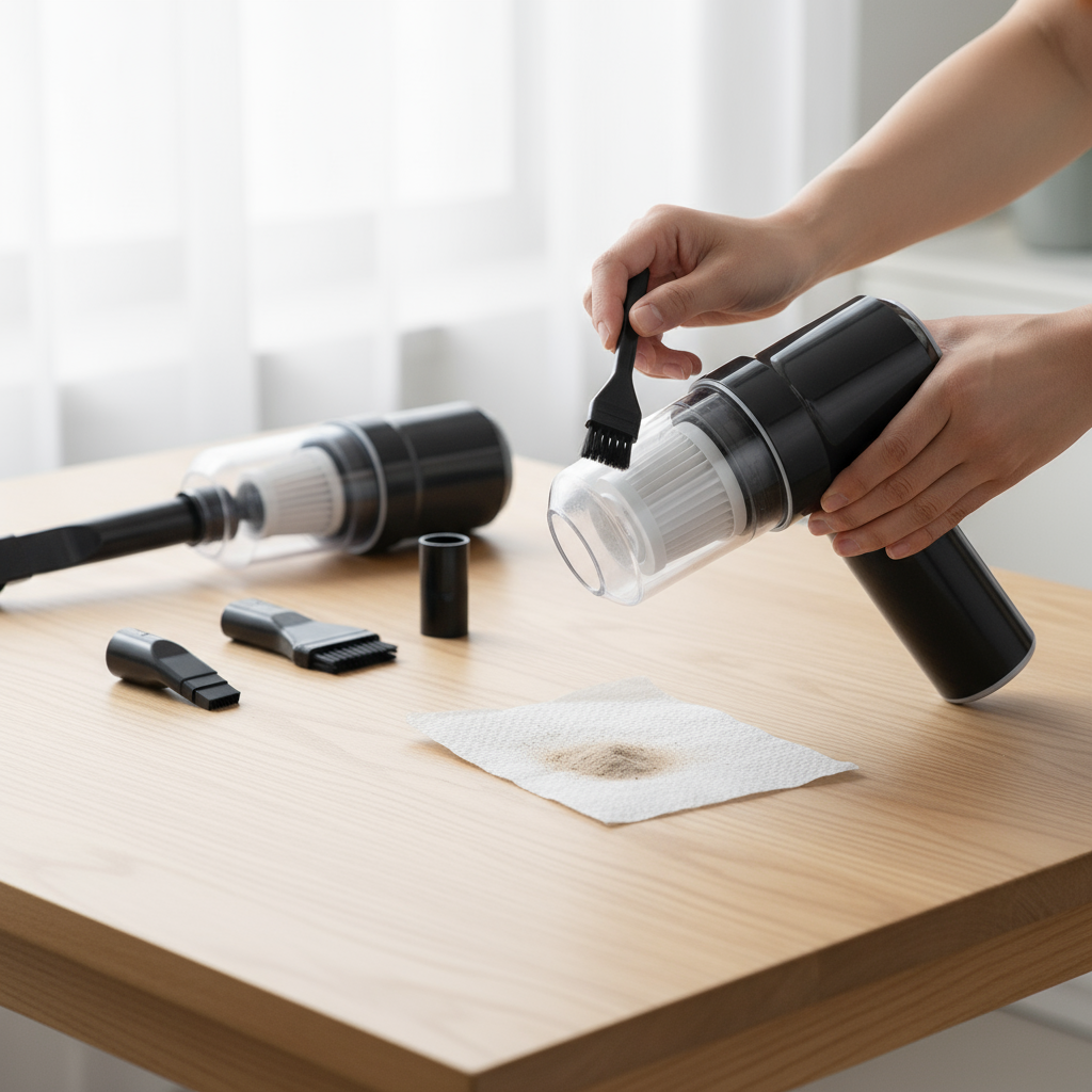 Entretien aspirateur voiture sans fil - Guide maintenance filtre HEPA