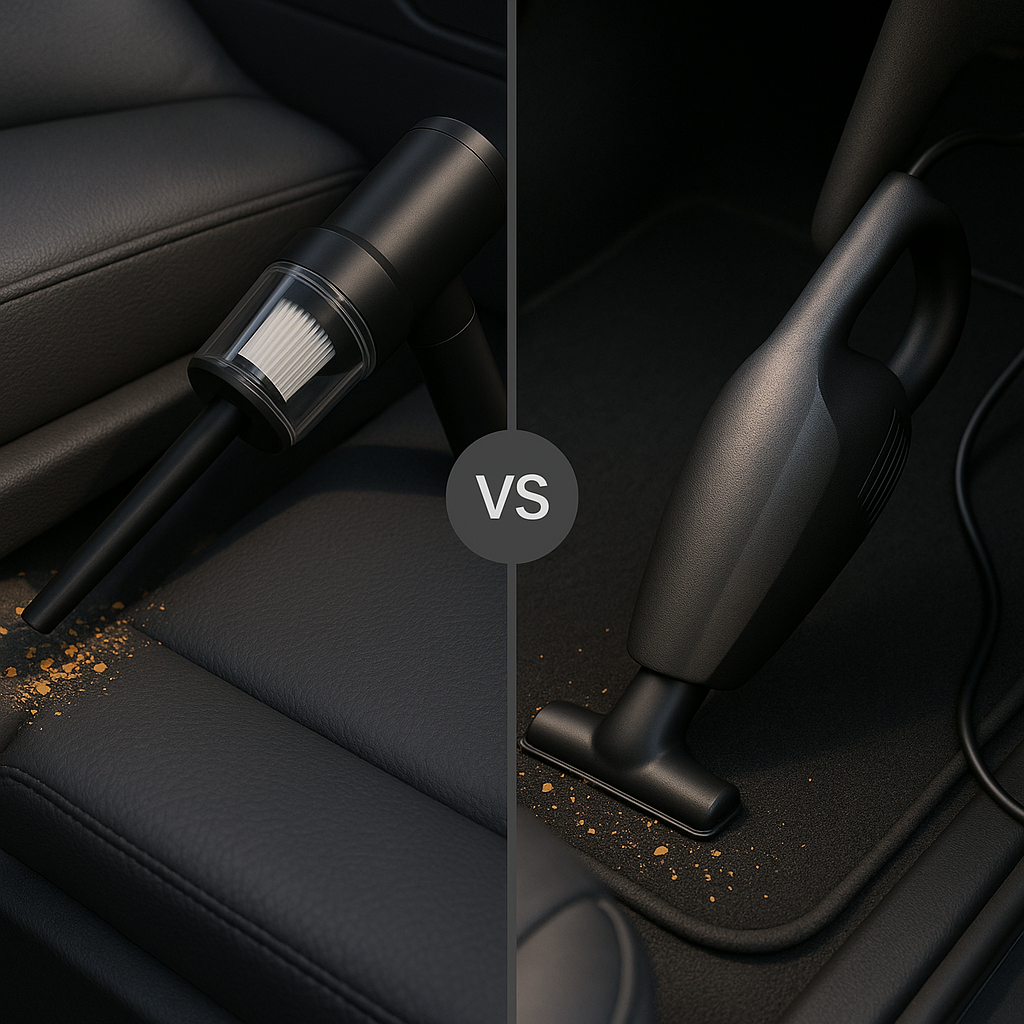 Comparatif aspirateur sans fil vs filaire pour voiture - Guide expert 2025