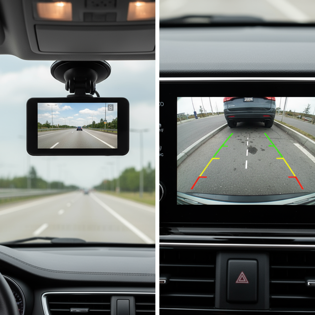 Comparatif dashcam vs caméra recul - Différences et avantages