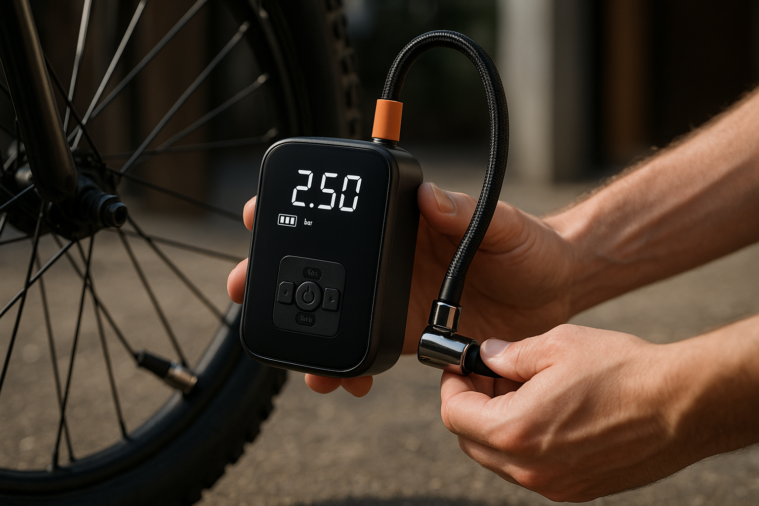 Compresseur d'air sans fil Essentiel Car - Gonflage rapide de pneus en 5 minutes