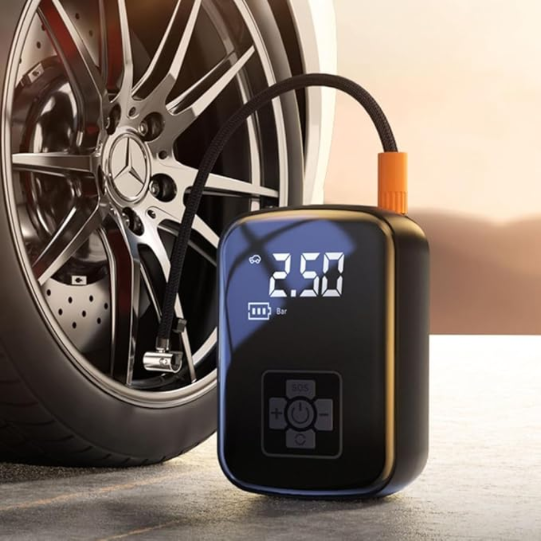 Compresseur d'air sans fil Essentiel Car avec écran LCD