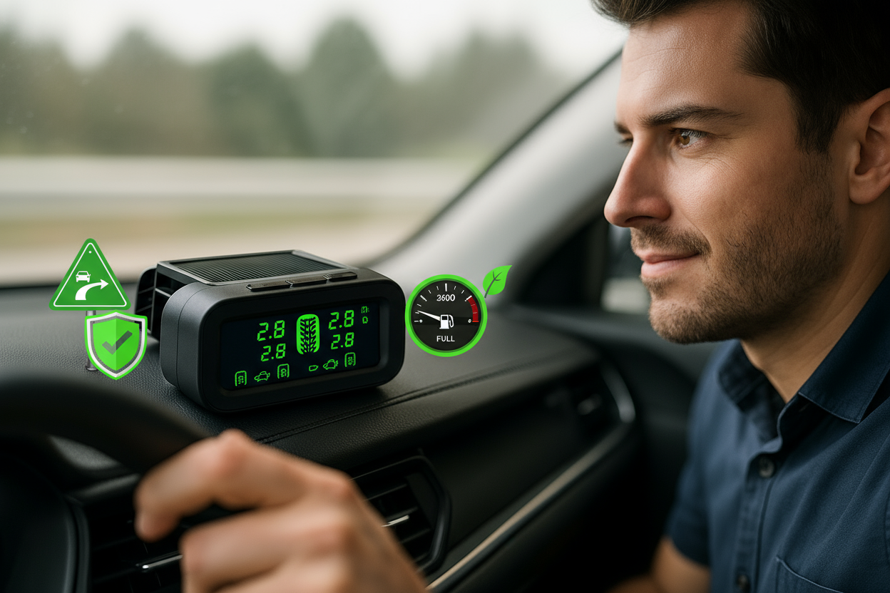 TPMS économies carburant sécurité - Pression optimale pneus