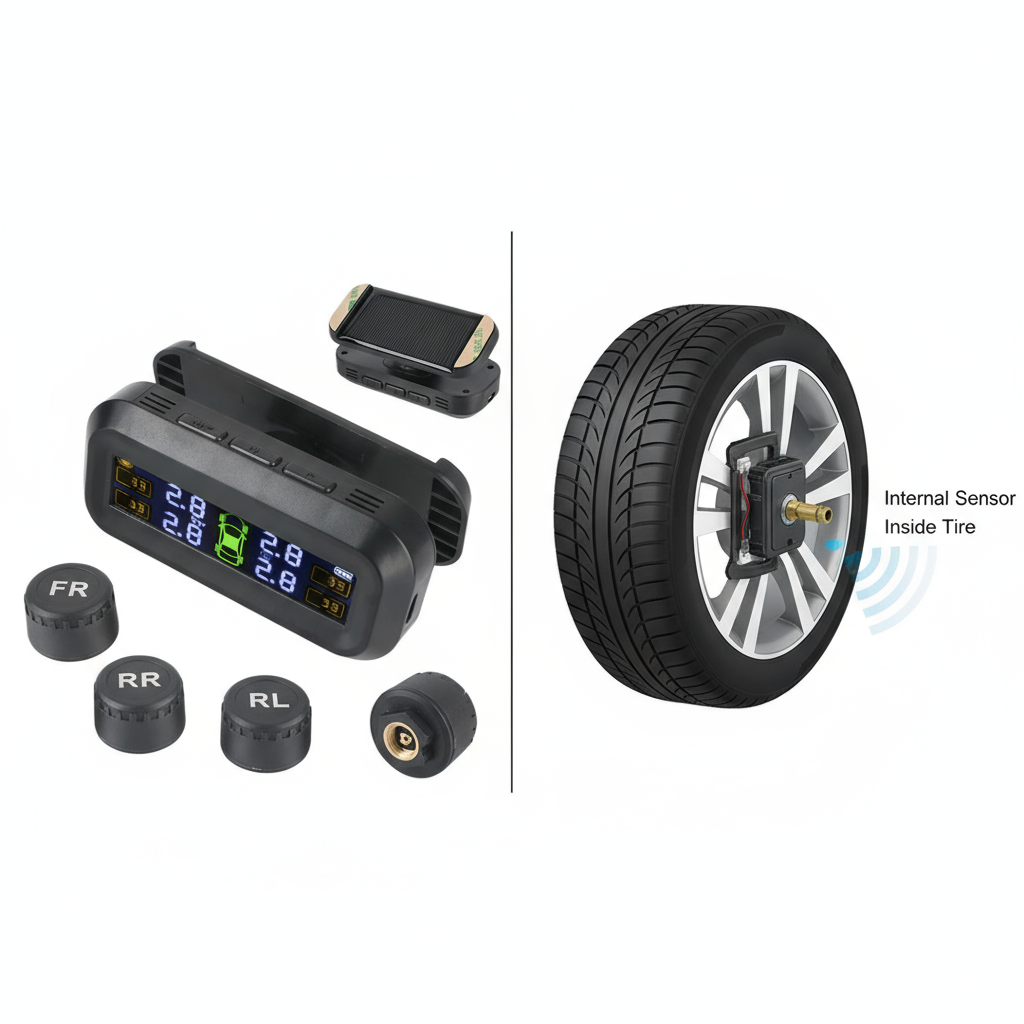 Comparatif TPMS externe vs interne - Différences et avantages