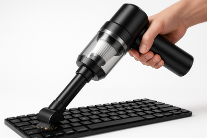 Aspirateur sans fil avec embout spécialisé clavier - Nettoyage précision zones difficiles
