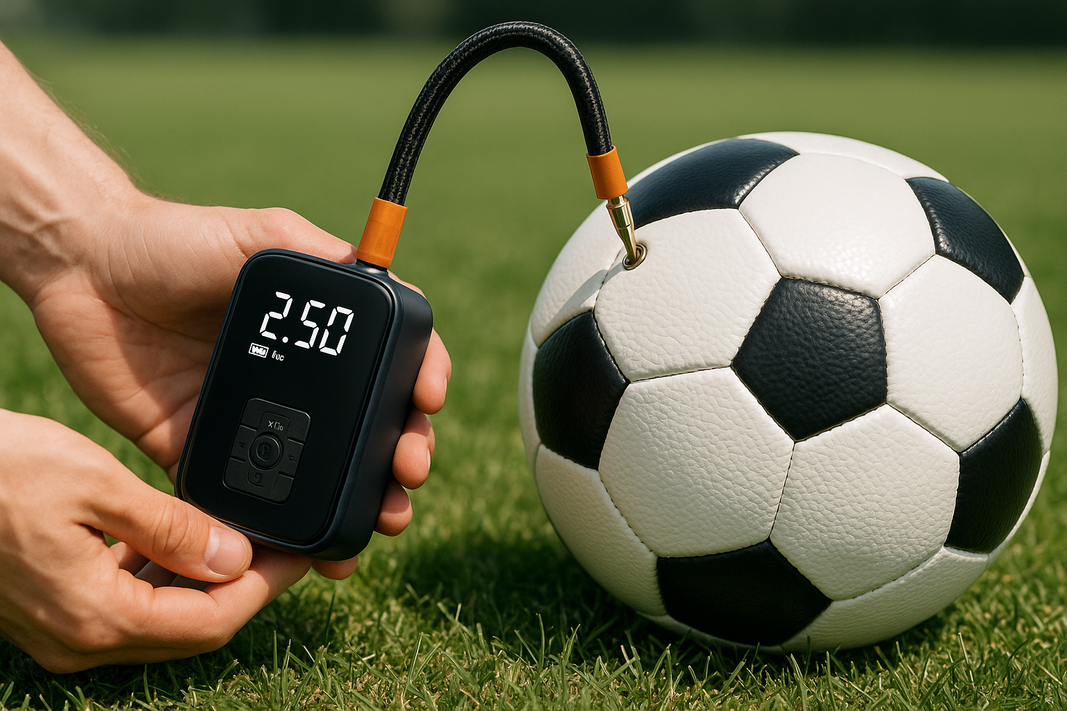 Compresseur gonflage ballon de foot 4K