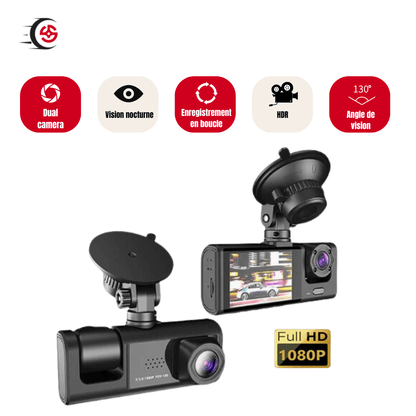 Dashcam haute définition avec vision nocturne - Enregistrement boucle HDR Full HD 1080P