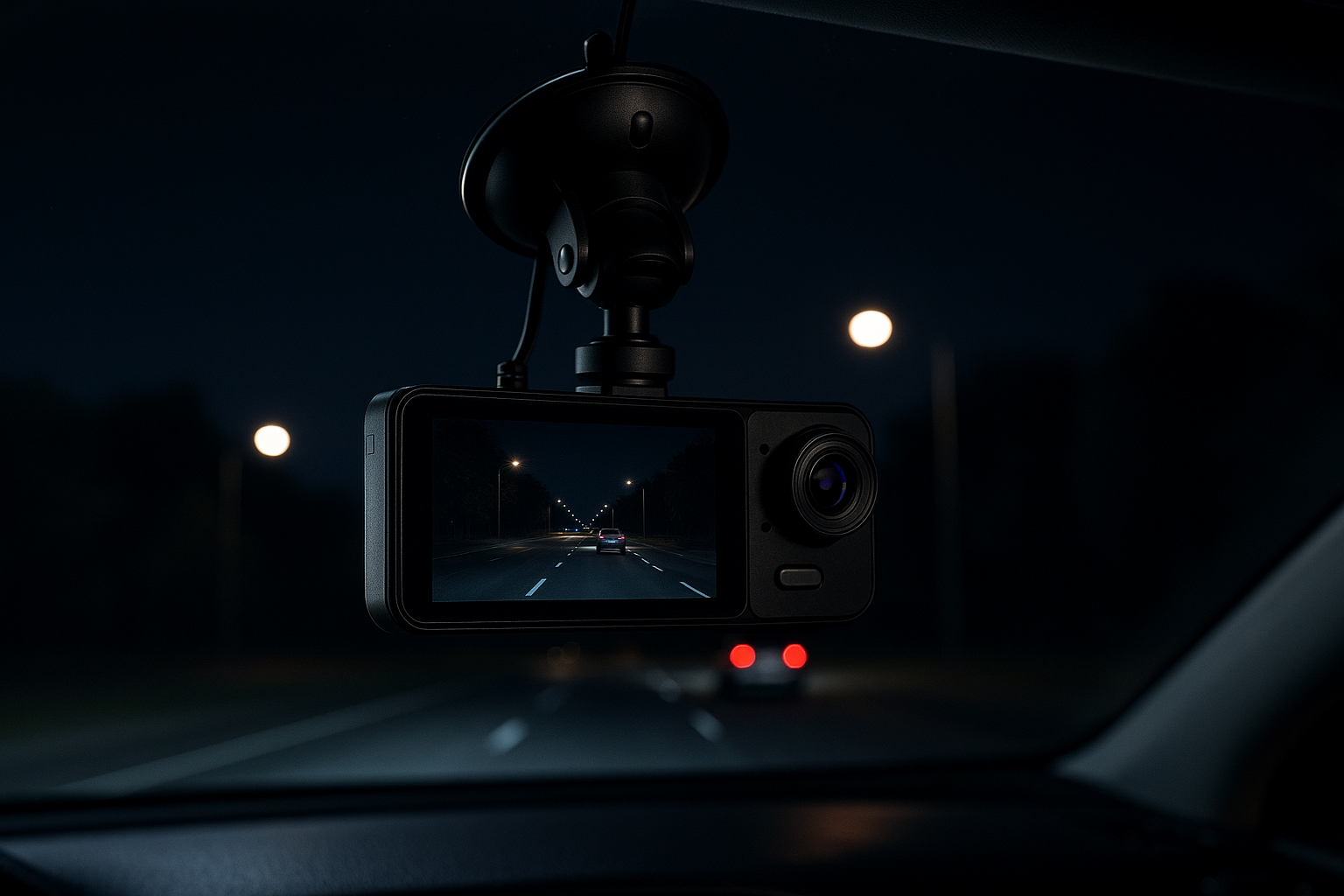 Dashcam vision nocturne exceptionnelle - Enregistrement nuit haute qualité