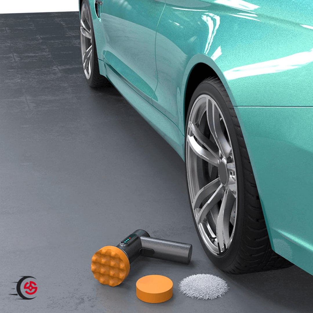 Machine à polir sans fil avec accessoires pour voiture - Kit complet inclus