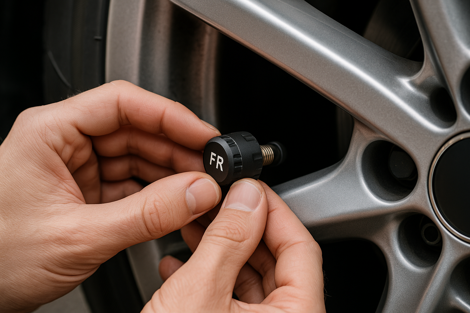 Installation TPMS valve flanc jante correcte 4K